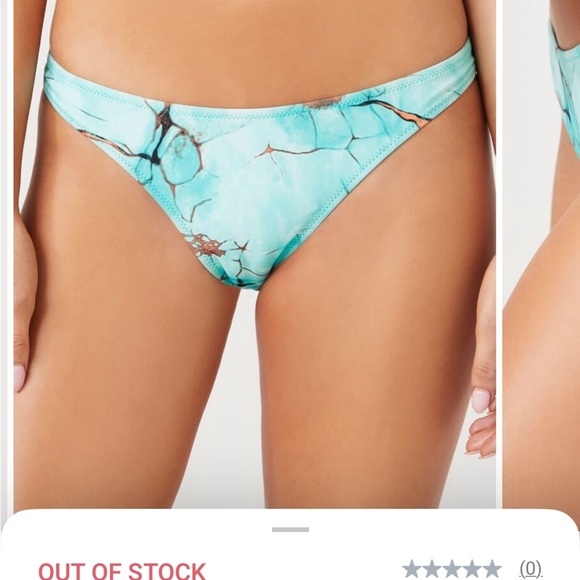 Turquoise Bikini Set with Orange Accents - Picture 7 of 9